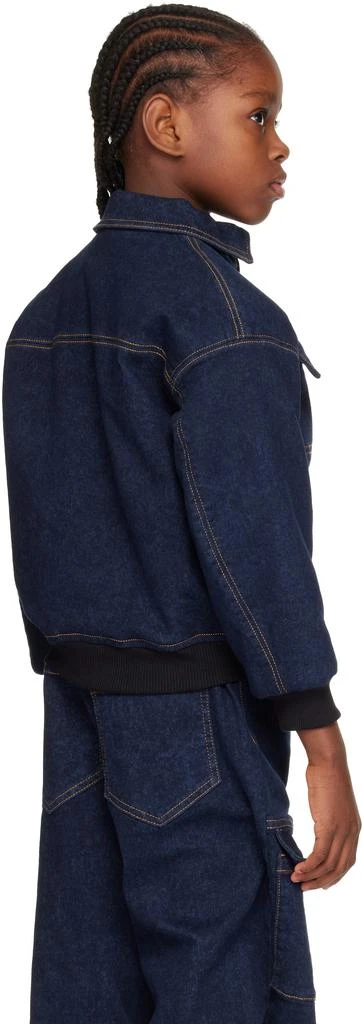 Marni Kids Navy Insulated Denim Jacket 3