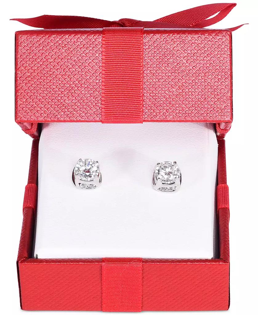 TruMiracle Diamond Spiral Stud Earrings (1-1/4 ct. t.w.) in 14k Gold, Rose Gold or White Gold
