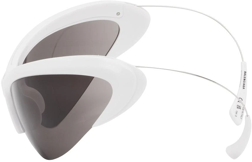 Balenciaga White Wire Sunglasses 3