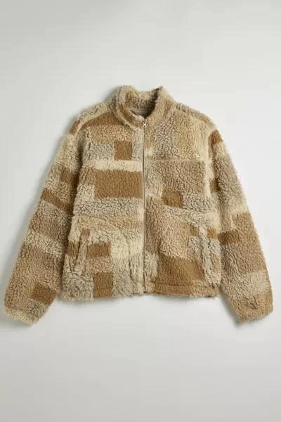 BDG BDG Patchwork Fleece Zip Jacket 2