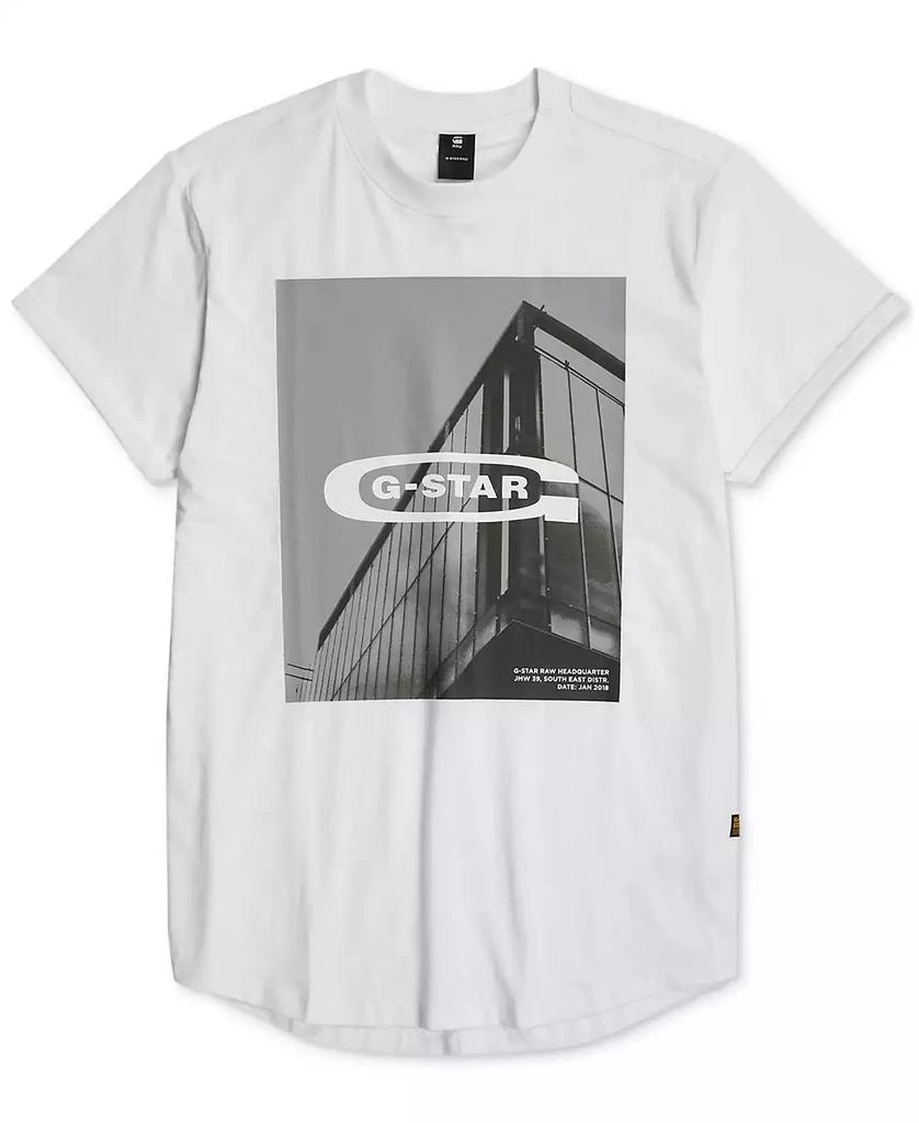 G-Star Raw Men's HQ Oldskool Relaxed-Fit Logo Graphic T-Shirt 6