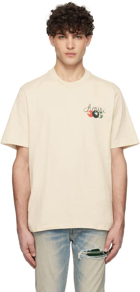 AMIRI Beige Pool Cue T-shirt 1