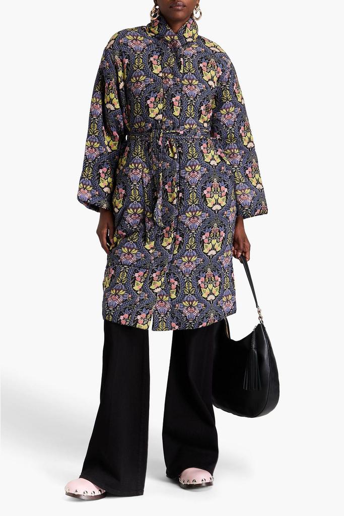 ANTIK BATIK Eros floral-print cotton coat