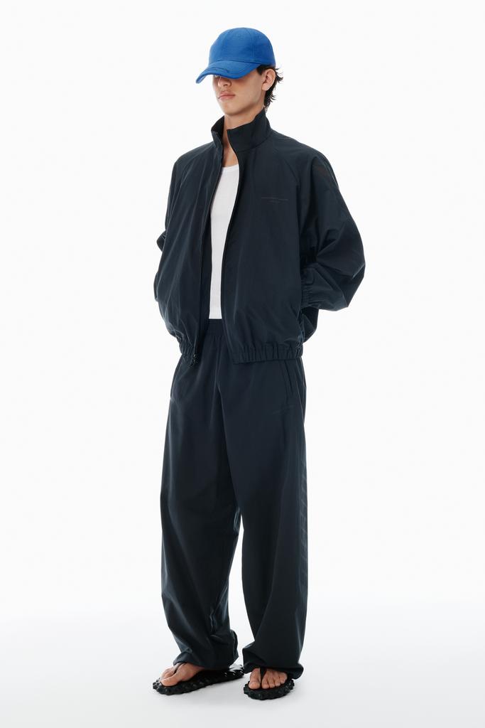 Alexander Wang Black Perforated Logo Track Pants