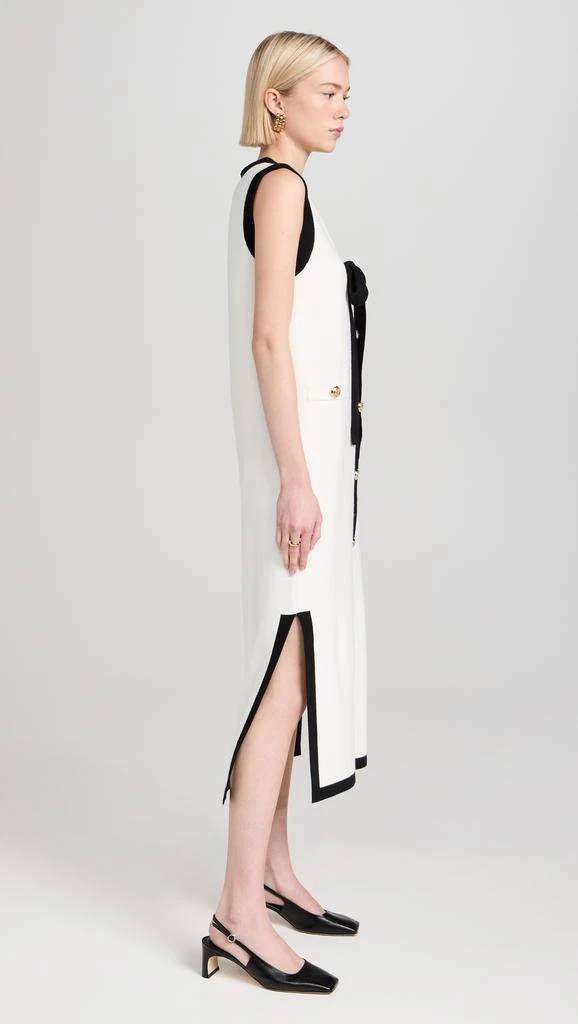 English Factory Knit Midi Dress With Ribbon Tie 3