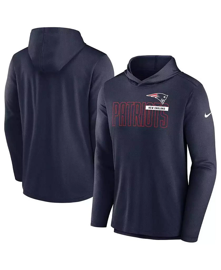 NIKE Men's Navy New England Patriots Performance Team Pullover Hoodie 1