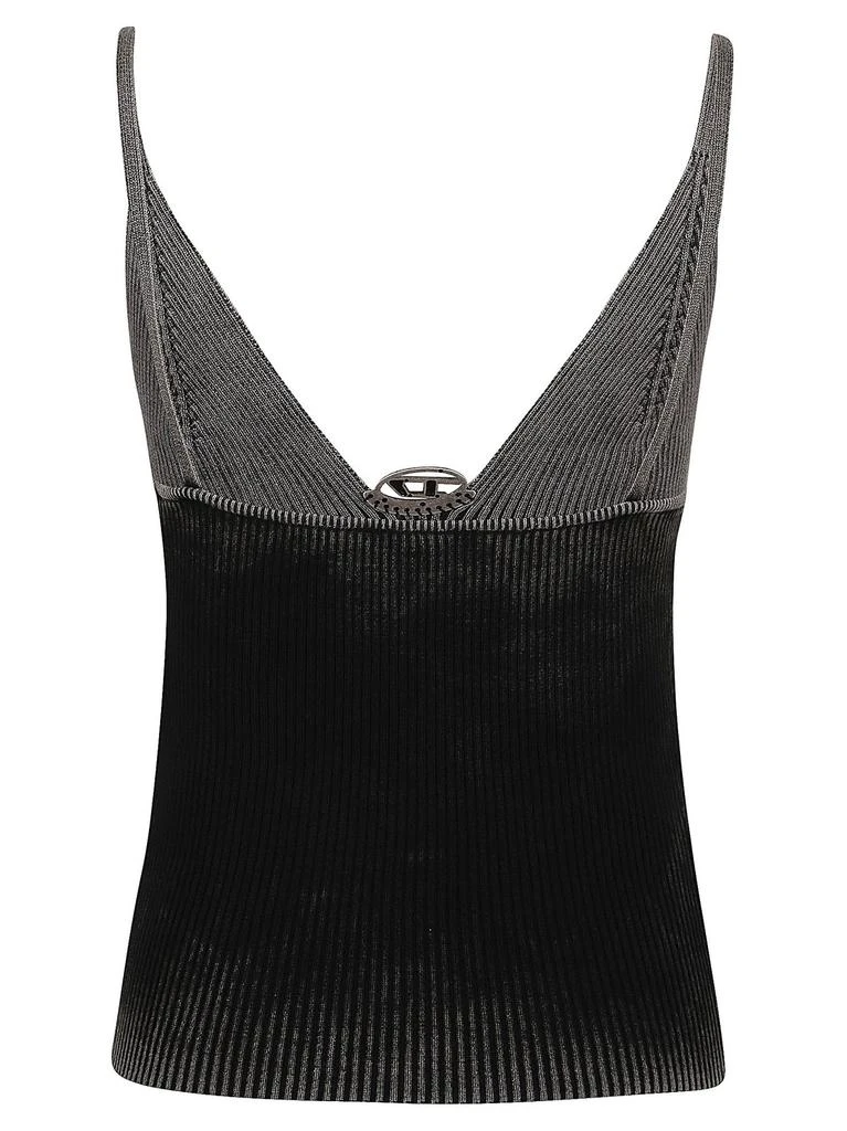 Diesel Diesel M-Laila V-Neck Fine Ribbed Tank Top 2