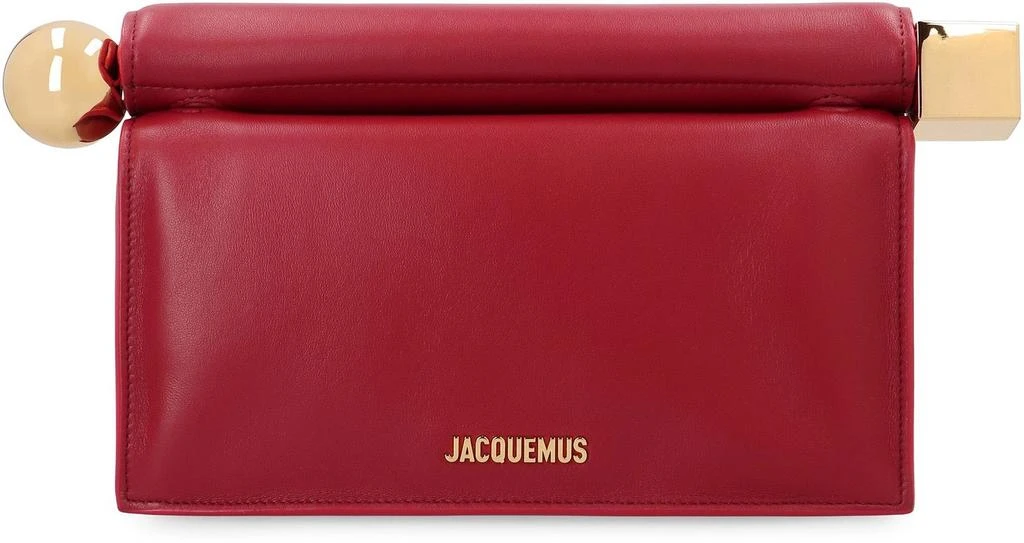 Jacquemus Jacquemus Fold-Over Leather Clutch Bag