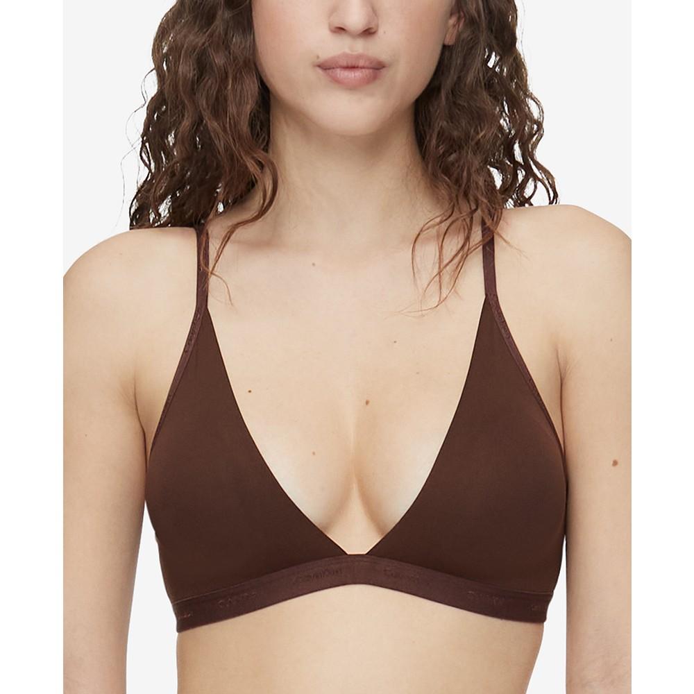 Calvin Klein Women's Form To Body Lightly Lined Triangle Bralette QF6758