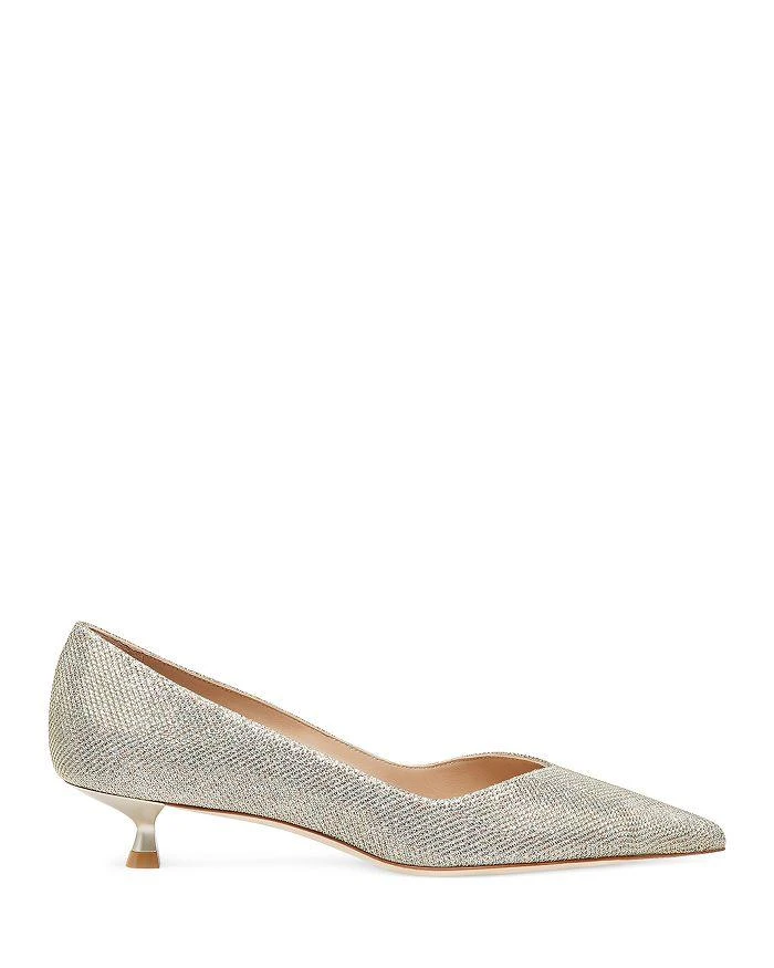 Stuart Weitzman Women's Eva Kitten Heel Pumps 2