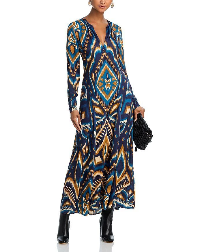 Farm Rio Pineapple Blue Maxi Dress 3