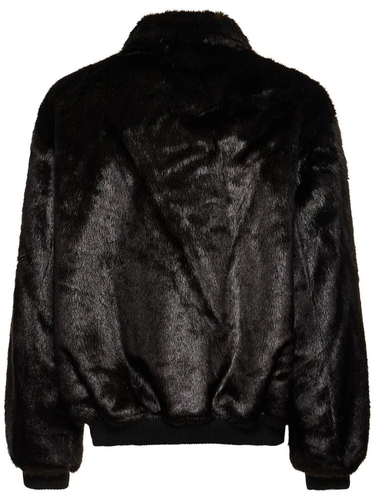 THE FRANKIE SHOP Scott Faux Fur Bomber Jacket 4