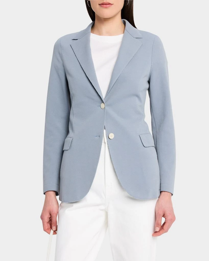 ELEVENTY Single-Breasted Pique Blazer 4
