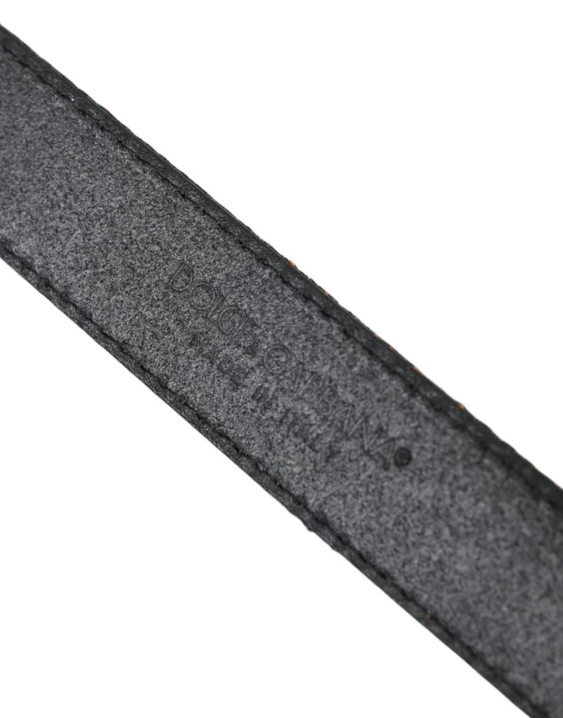 Dolce 
Gabbana Jacquard Stripes Metal Buckle Women
s Belt 4