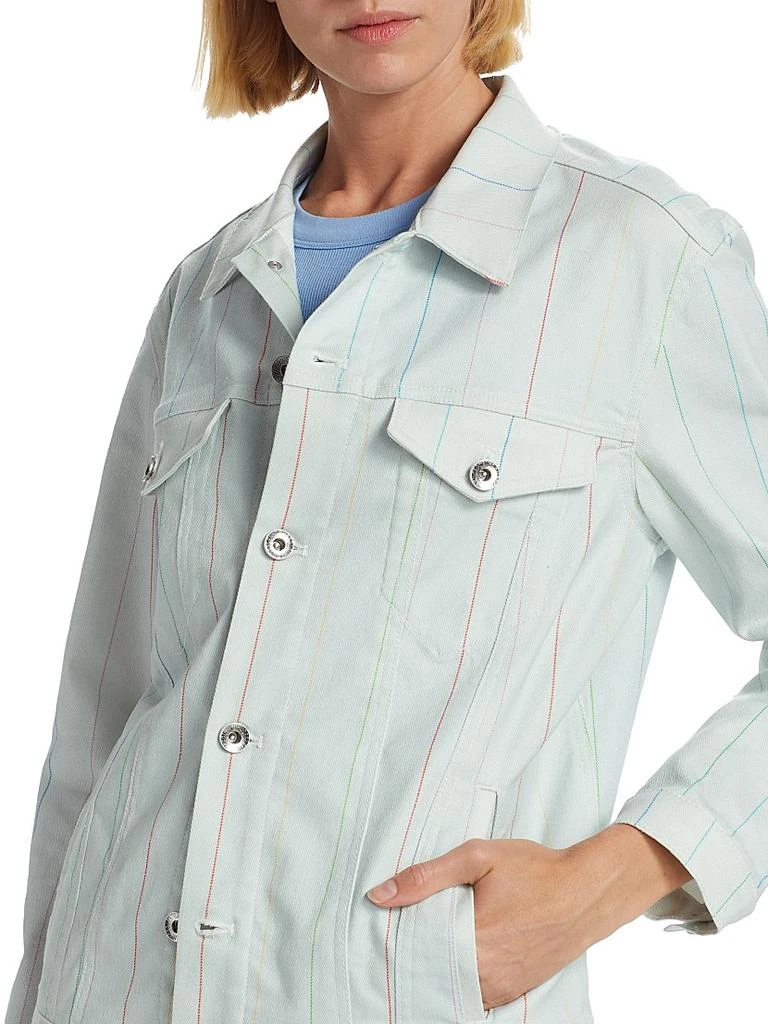 BruceGlen Printed Stretch Denim Jacket 6