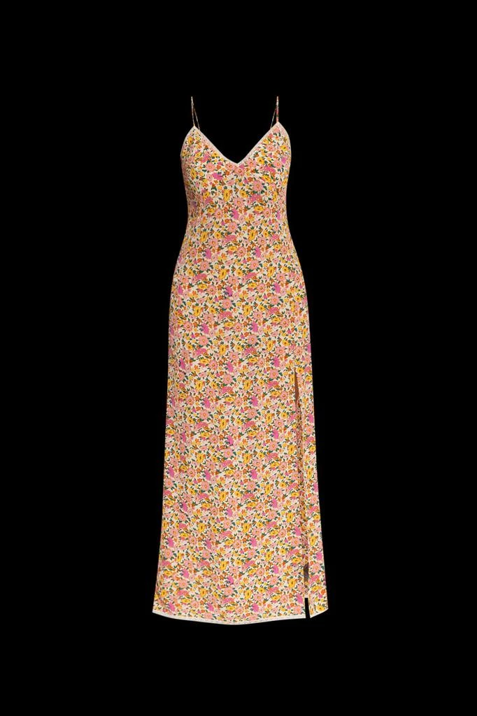 slim fit dress slacks Zadig & Voltaire Rodji Silk Yellow Dress Size M medium ladies –  Afashionistastore main image 0