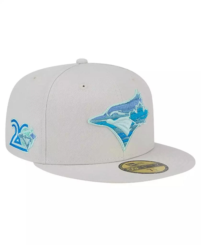 New Era Men's Khaki Toronto Blue Jays Stone Mist 59FIFTY Fitted Hat 1