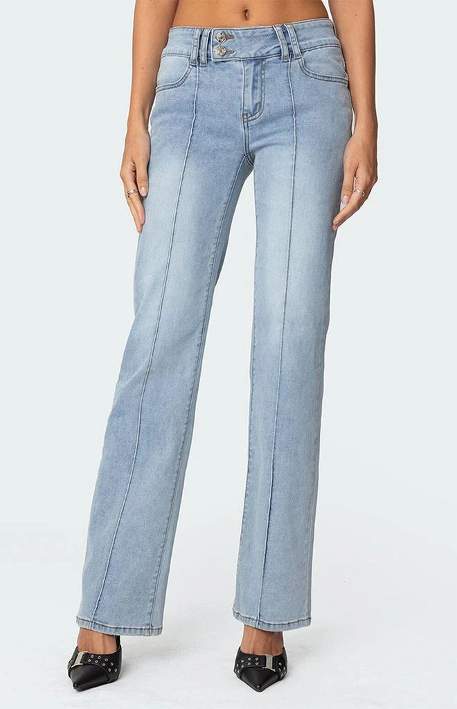 Edikted Avril Bootcut Low Rise Jeans 2