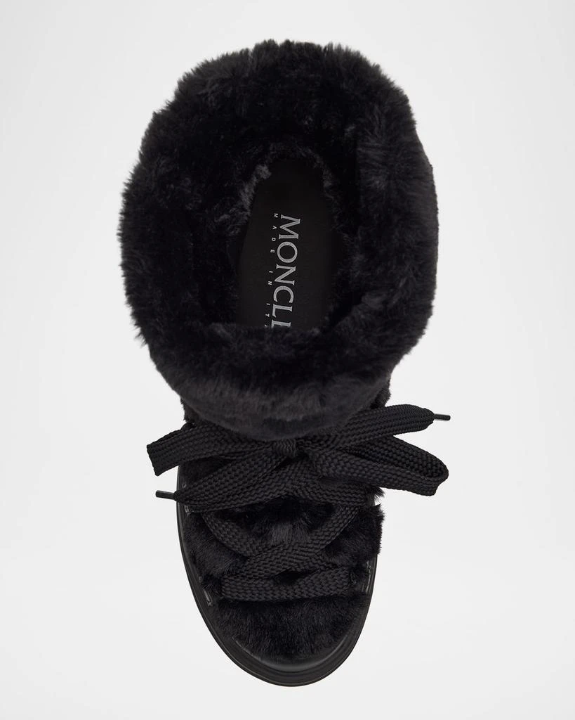 Moncler Insolux Leather Faux Fur Snow Boots 3