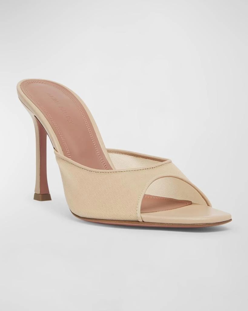 Amina Muaddi Alexa Mesh Slide Sandals 2
