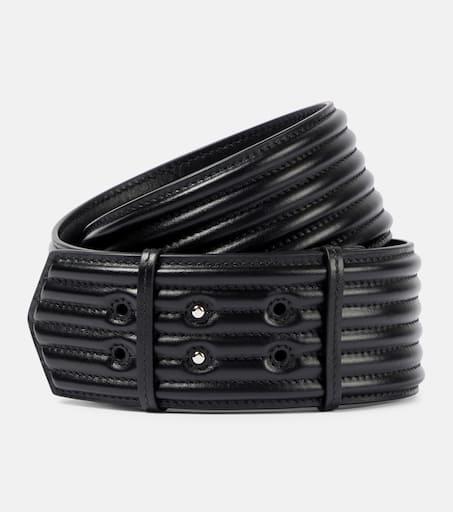 【ALAIA】 Hinge leather belt Hinge leather belt in black - Alaia | Mytheresa