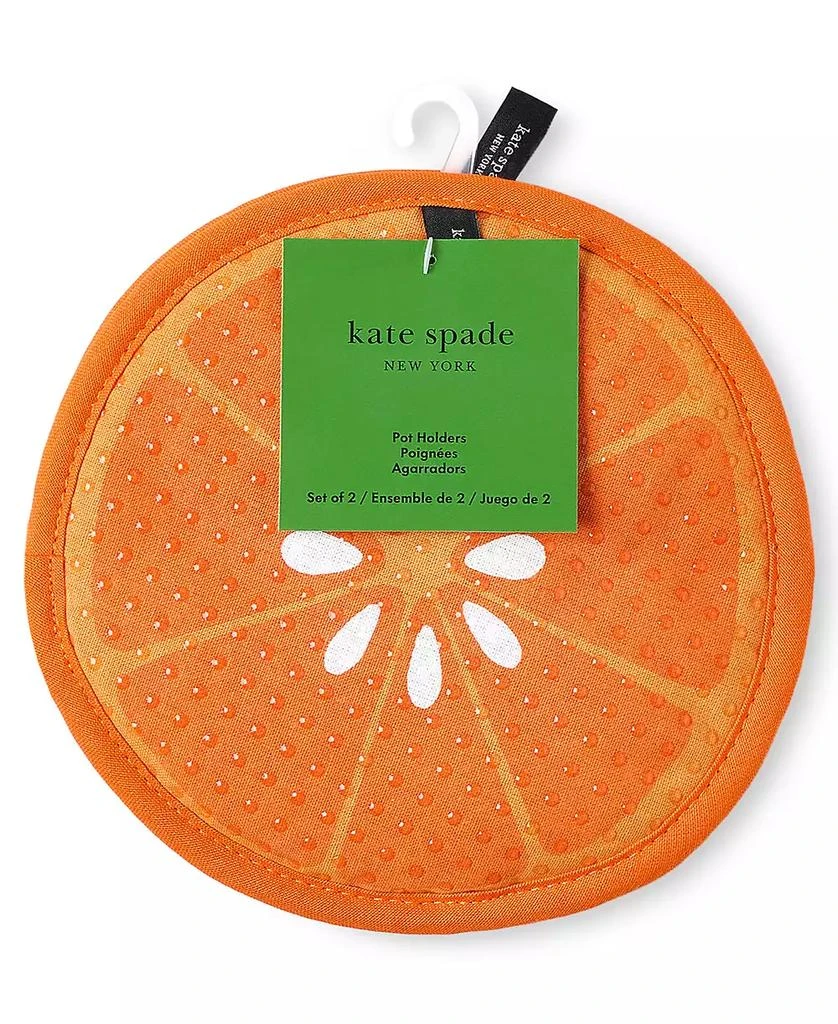 Kate Spade Squeeze the Day and Spring Gingham Pot Holder 2-Pack 6