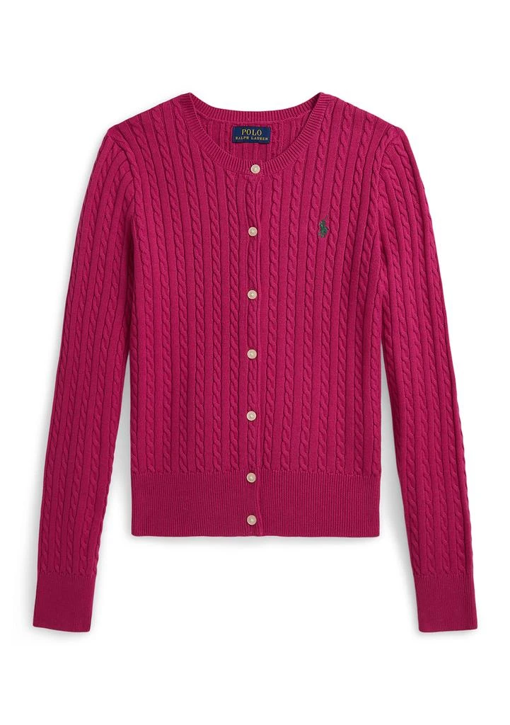 Ralph Lauren Girls 7-16 Mini Cable Cotton Cardigan
