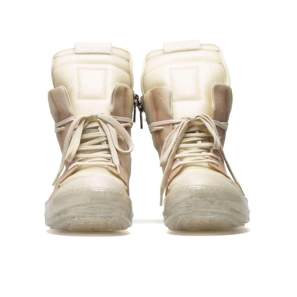 Rick Owens Geobasket Sneakers (Natural/Natural/Natural Clear) 3