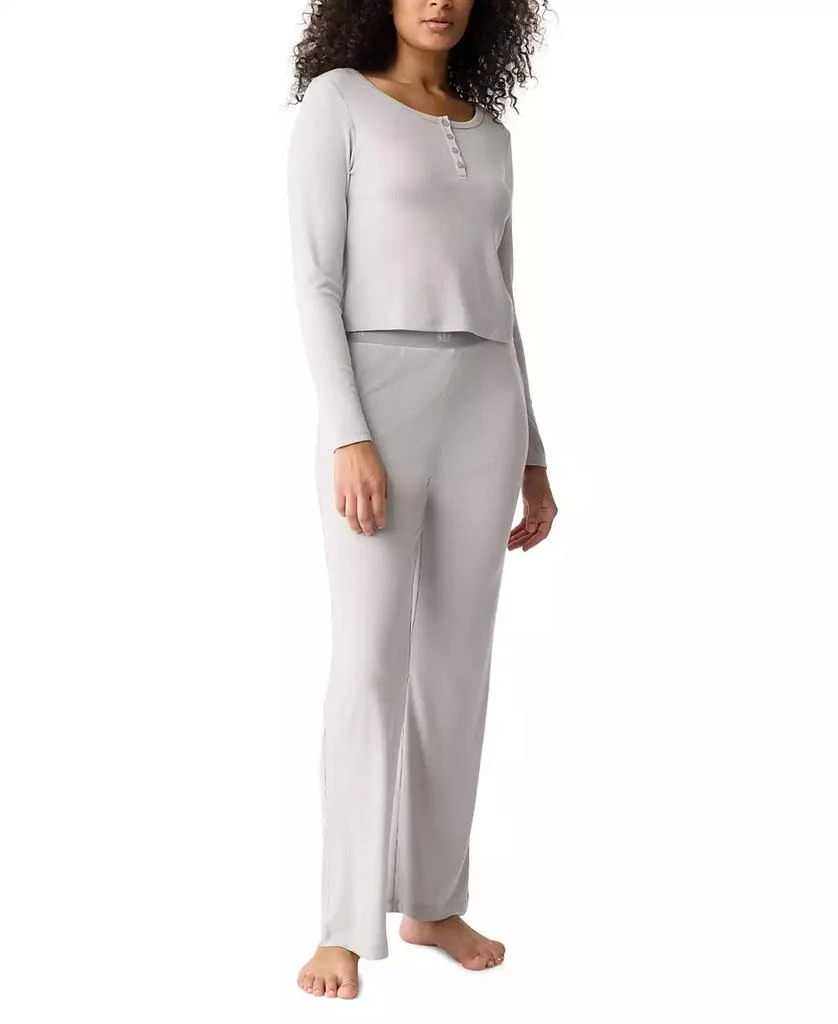 GAP GapBody Women's Ribbed High-Rise Pajama Pants 3