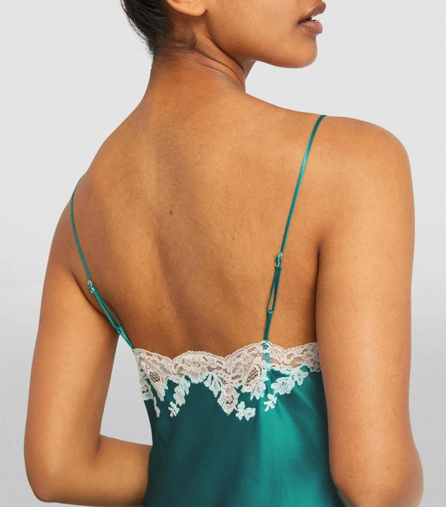 Carine Gilson Silk Lace-Detail Slip Dress 4