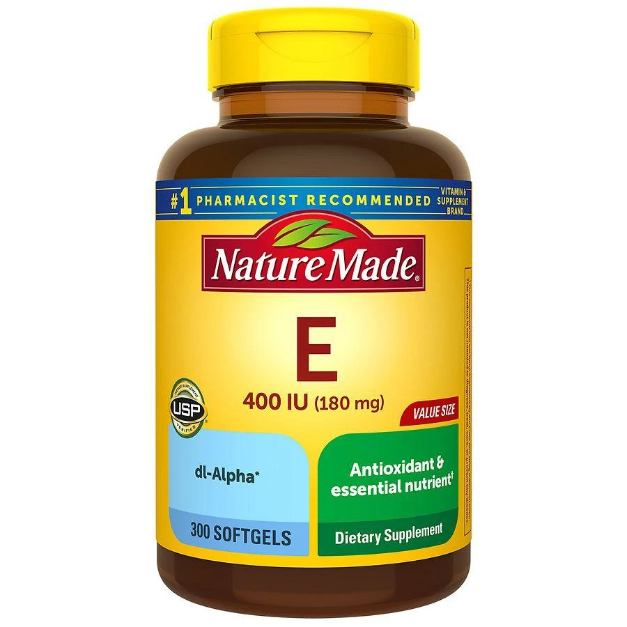 Nature Made Vitamin E 180 mg (400 IU) dl-Alpha Softgels 1