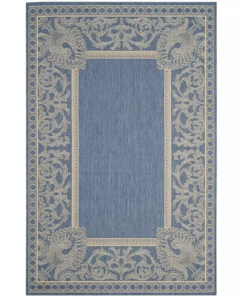 Safavieh Courtyard CY2965 Blue and Natural Outdoor Area Rug Collection