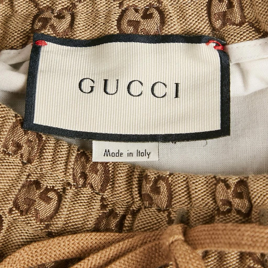 Gucci Gucci Brown GG Jacquard Canvas Track Pants M 4