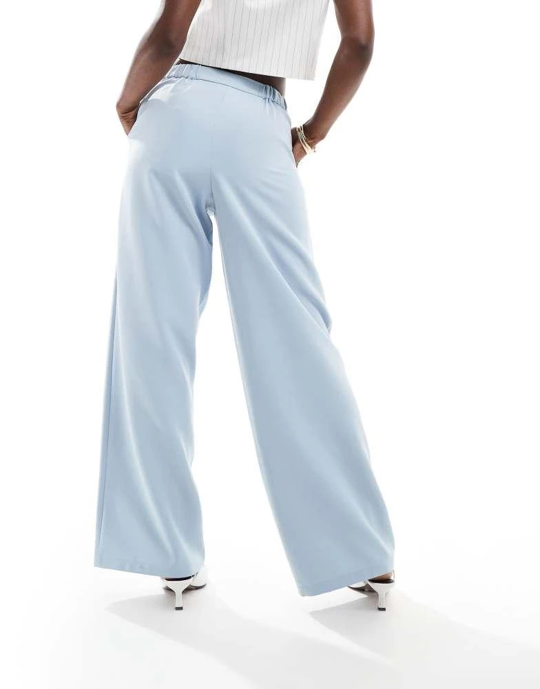 ASOS ASOS DESIGN tailored relaxed straight leg trousers in light blue 3