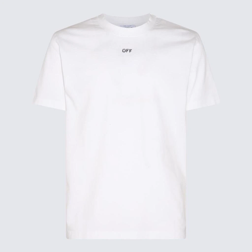 Off-White Off-White White Cotton T-Shirt 1