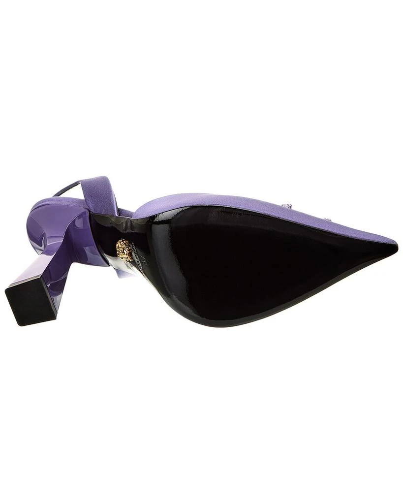 Versace La Medusa Satin Slingback Pump 4
