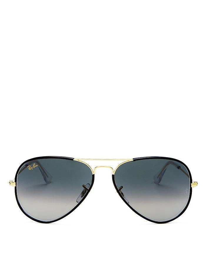 Ray-Ban Classic Brow Bar Aviator Sunglasses, 58mm  display picture 1