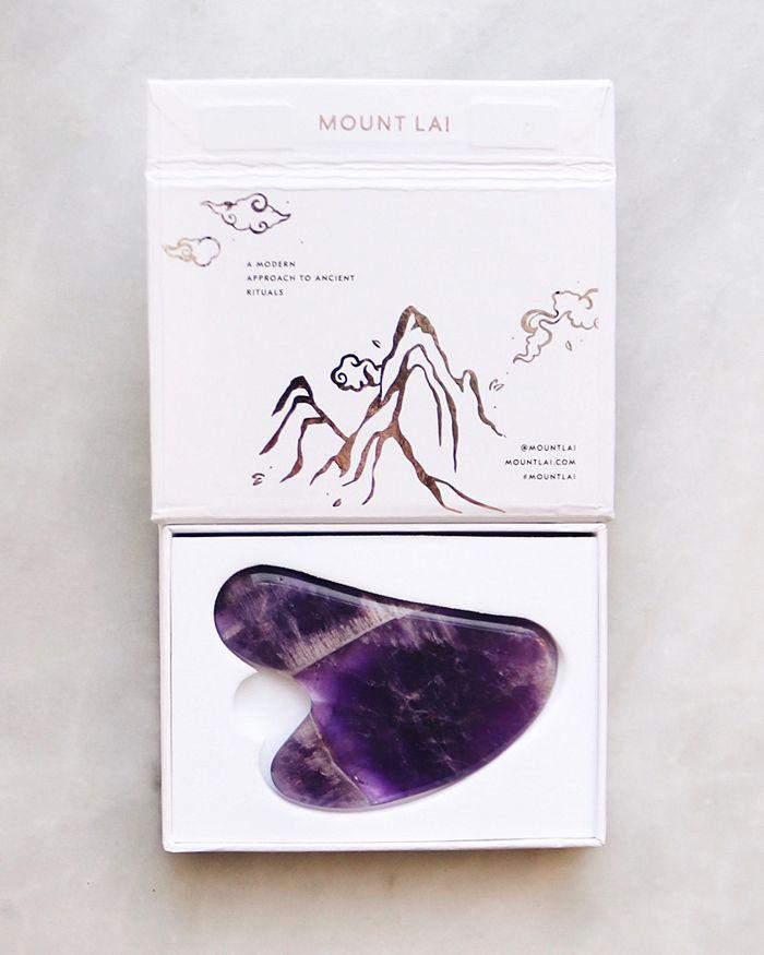 Mount Lai The Amethyst Gua Sha Facial Lifting Tool