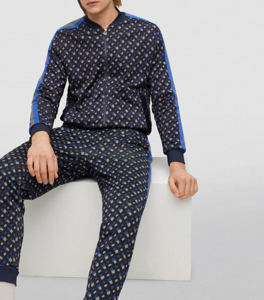 Hugo Boss Monogram Print Zip-Up Sweatshirt 5