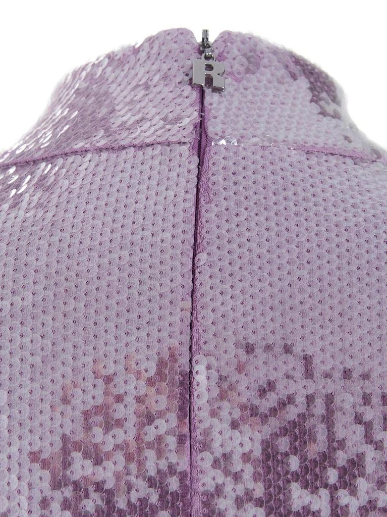ROTATE Birger Christensen ROTATE Sequinned High-Neck Cropped Top 3