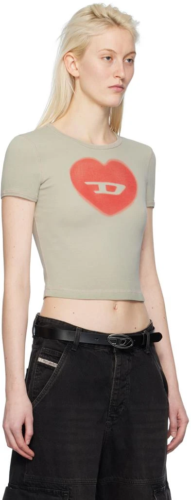 Diesel Beige T-Ele T-Shirt 2