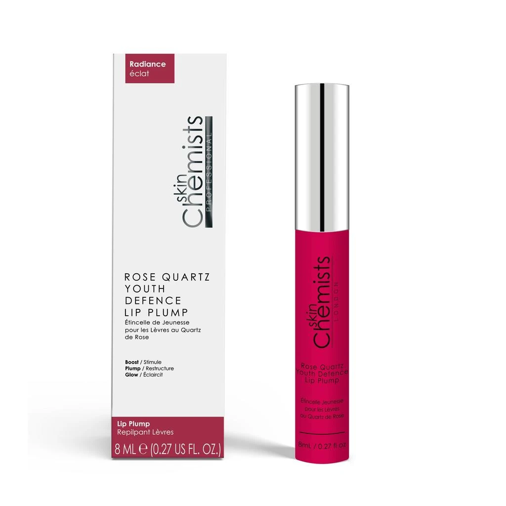 skinChemists Rose Quartz Youth Defence Lip Plump 8ml Twin Value Savings Pack 2