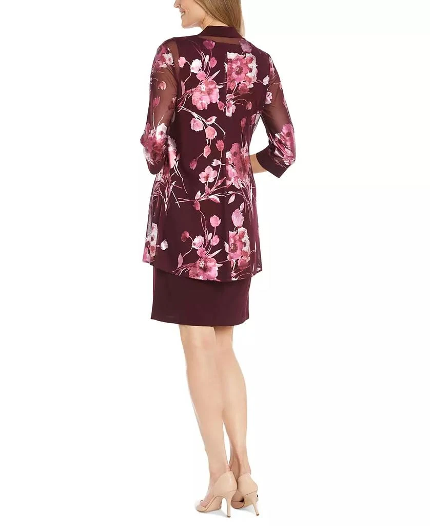 r & m richards beaded dress & flyaway jacket Beaded Slip Chiffon Jacket Dress – R&M Richards