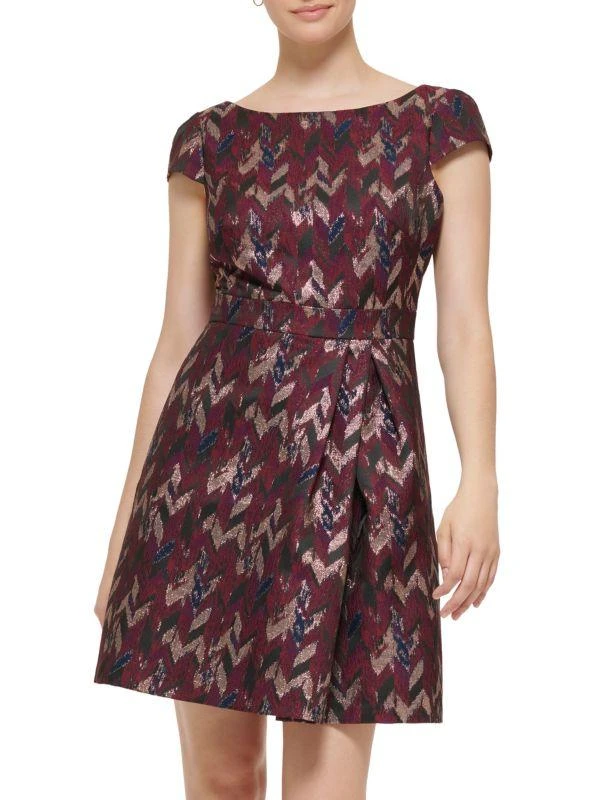 Vince Camuto Jacquard Fit & Flare Dress 1