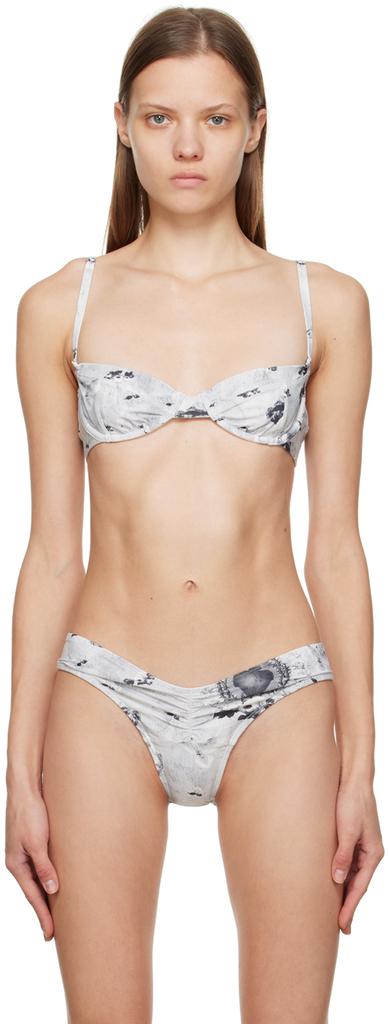 Miaou Gray Bambi Bikini Top