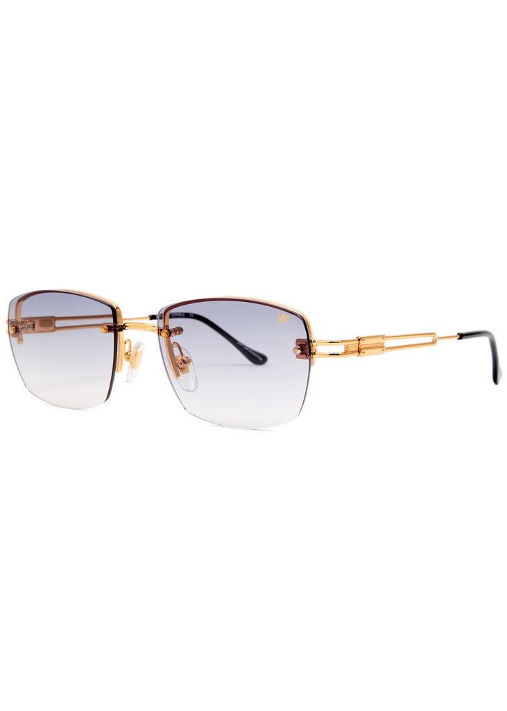 Vintage Frames Company L'Enfant Terrible Rimless rectangle sunglasses