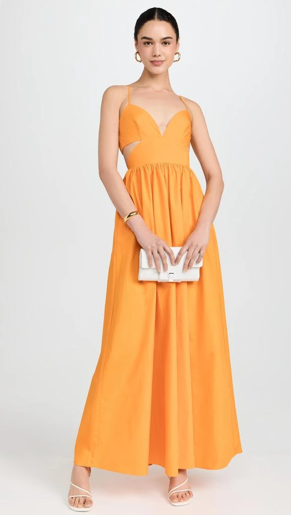 Susana Monaco Poplin Cut Out Open Back Dress 4