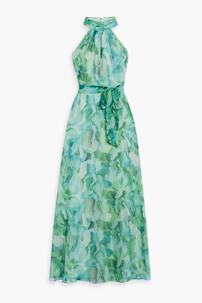 MIKAEL AGHAL Printed chiffon maxi dress