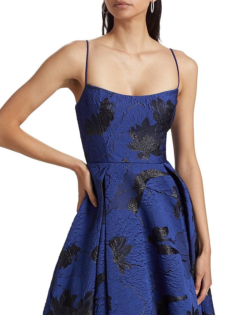 sleeveless corset midi dress Sleeveless Floral Corset Midi Dress || Red Multi MEDIUM