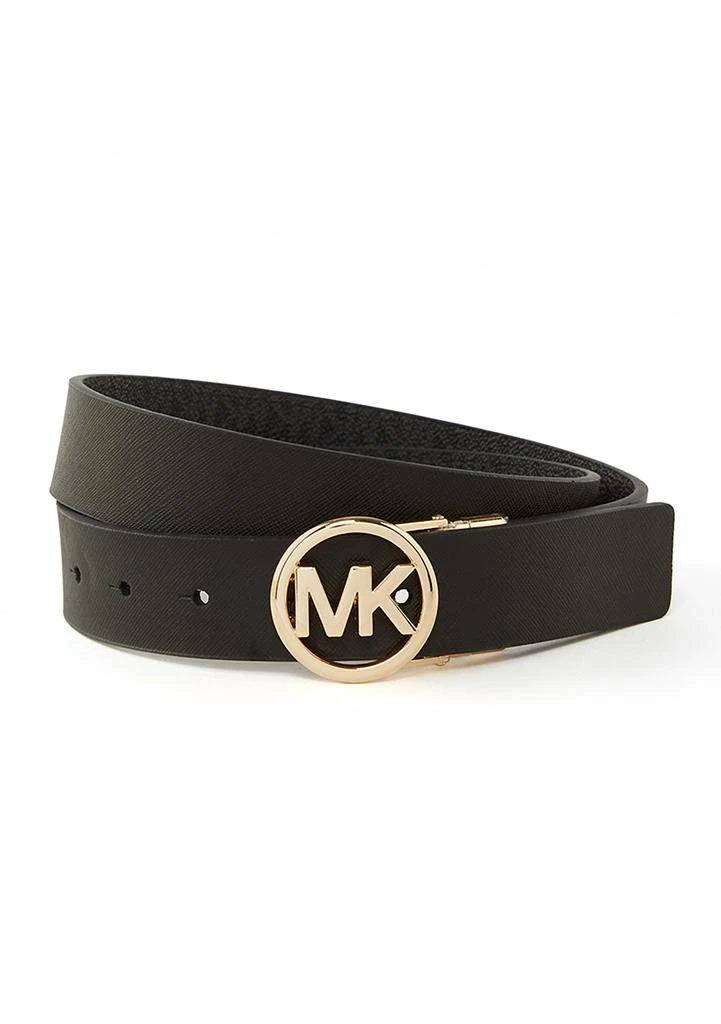 Michael Kors Tortoiseshell Buckle Leather Belt – On Sale Now 